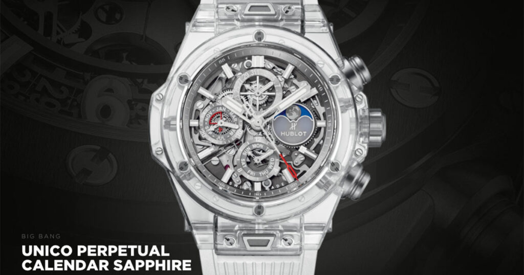 ... als auch die Big Bang Unico Perpetual Calendar Sapphire.