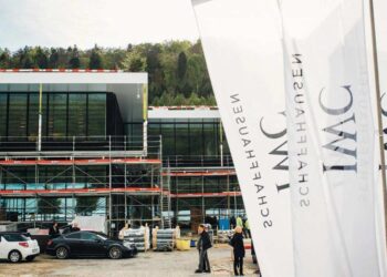 Blick auf das sich noch im Aufbau befindende neue Manufakturzentrum in Merishausen von IWC Schaffhausen.
