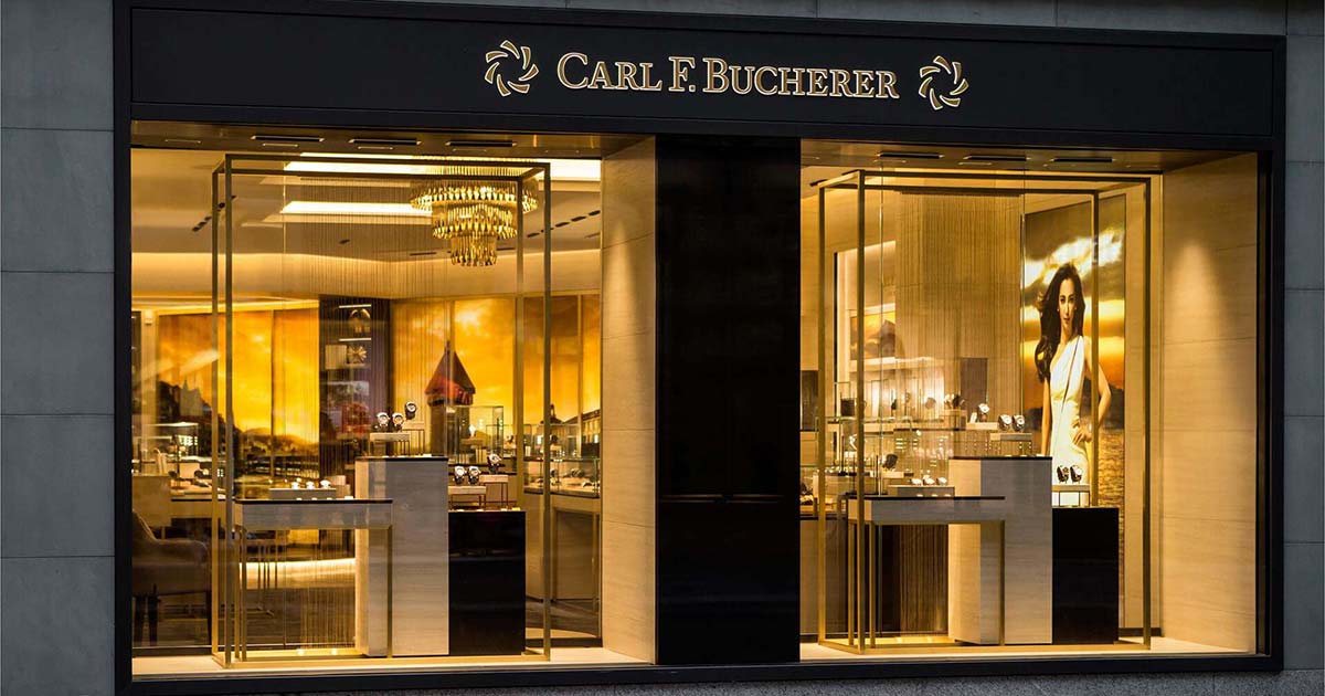 Elegant mutet die neue Bucherer-Boutique in Luzern an – Gold spielt eine große Rolle beim Interieur.