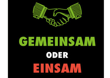 Eigentlich selbstverständlich, bei uns nicht üblich: Gemeinsam in die Zukunft gehen statt einsam zu kämpfen.