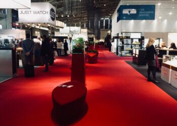 So präsentiert sich die Uhrenhalle A1 auf der Inhorgenta Munich.