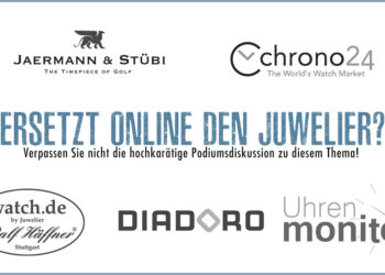 Illustre Runde: „Blickpunkt Juwelier“ hat eine prominent besetzte Podiumsdiskussion auf die Beine gestellt. Die Experten gehen am Inhorgenta-Freitag (12.45 bis 13.30 in Halle C2) der Frage nach, ob online den Juwelier ersetzt.