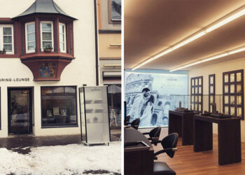 Der neue acredo-Shop in Villingen von Juwelier Stein zeigt die große Bedeutung des Ehering-Geschäfts.