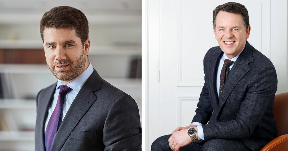 Geoffroy Lefebvre (l.) wird neuer CEO von Baume & Mercier, Alain Zimmermann ist ab Juni für den E-Commerce bei Richemont zuständig.