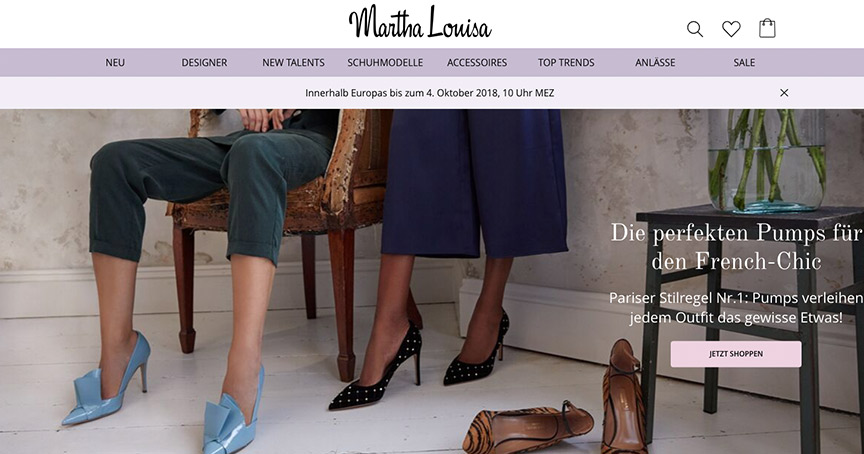 Schluss: Der Online-Schuhhändler Martha Louisa gibt nach wenigen Monaten auf.