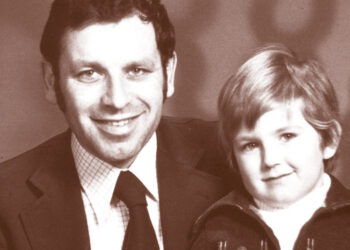 Der verstorbene Firmengründer Heinz Gellner mit Sohn.