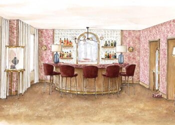 Cartier Pop Up Appartement-Boutique München | Sketch von Laura Gonzalez