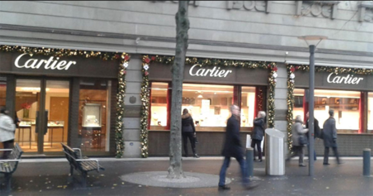 Die Cartier-Boutique in der Züricher Bahnhofstraße.
