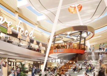 Rendering zur Modernisierung des Nova Eventis (ECE).