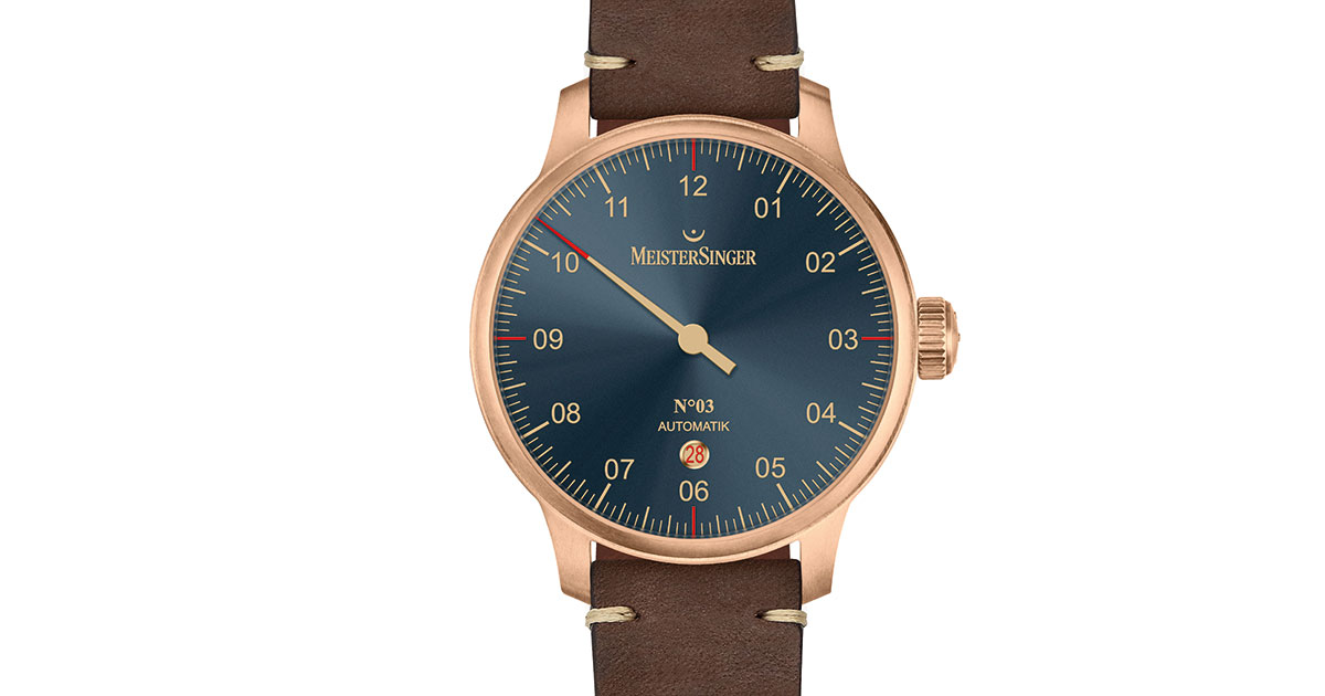 F19_MeisterSinger_No03_Bronze_Line_AM917BR_Aut_Bronze_Leder_Dat_43mm_1990Euro_Original