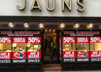 Der Ausverkauf bei Juwelier Jauns ist in vollem Gange.
