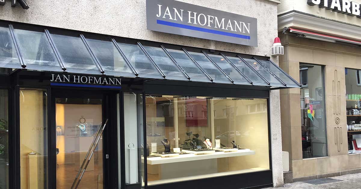 Das Geschäft von Jan Hofmann in der Calwer Straße in Stuttgart.
