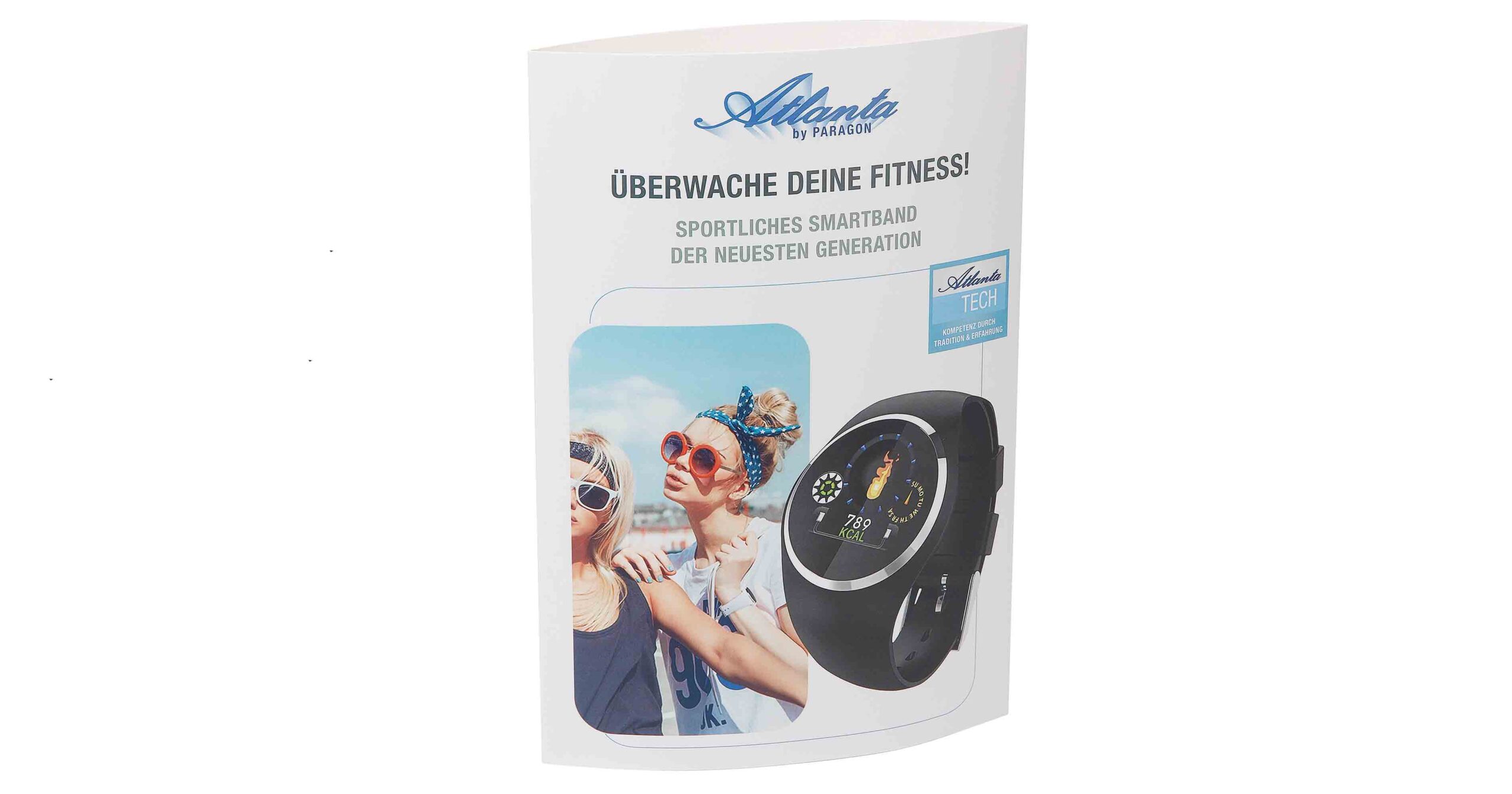 Cool und lässig: Das Display das sportliche Smartband, mit dem man seine Fitness überwachen kann.
