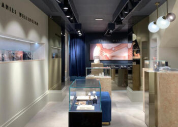 Dezente Farben, reduziertes design: Der neue Store von Daniel Wellington in Hong Kong.
