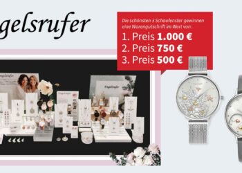 Wer gestaltet das schönste Schaufenster mit Uhren und Schmuck von Engelsrufer? Es winken 1.000 Euro.