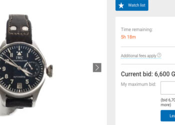 Liegt nur knapp über dem Chonro24-Preis: eine IWC von Boris Becker.