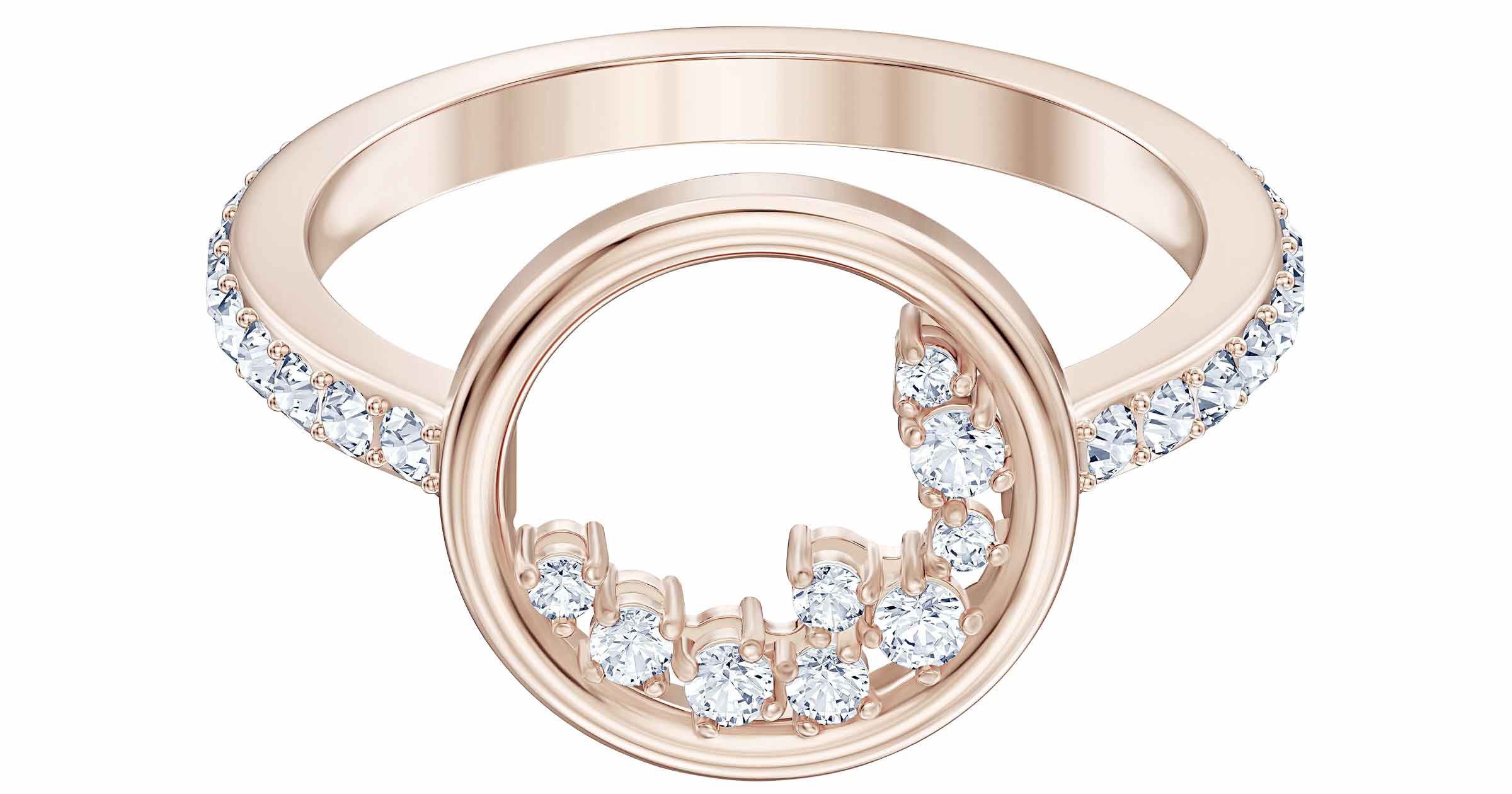 Der NORTH Ring mit seinen weißen Kristallen ist inspiriert von treibenden Eisschollen in der Arktis.