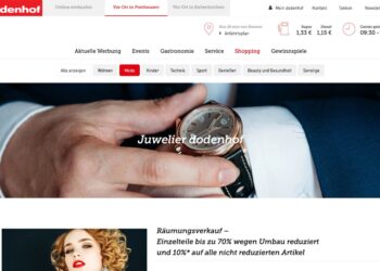 Bis September wird die Uhren- und Schmuckabteilung bei dodenhof umgestaltet.