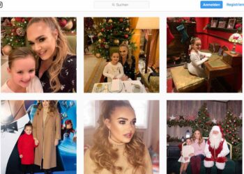 Tamara Ecclestone mit Töchterchen Sophia vor dem Einbruch auf Instagram.