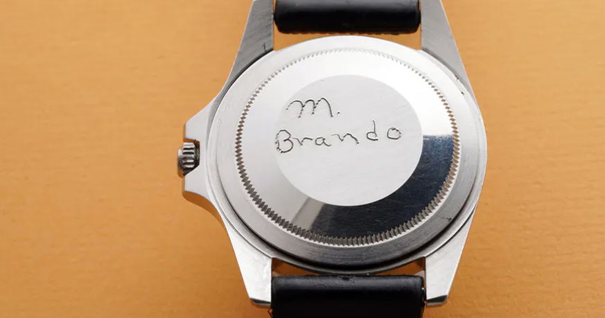 Die Rolex GMT-Master von Marlon Brando. Er hatte sie selbst graviert.