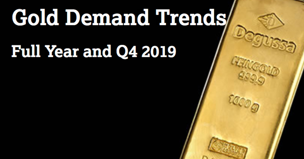 Die weltweite Nachfrage nach Goldschmuck ist 2019 gesunken.