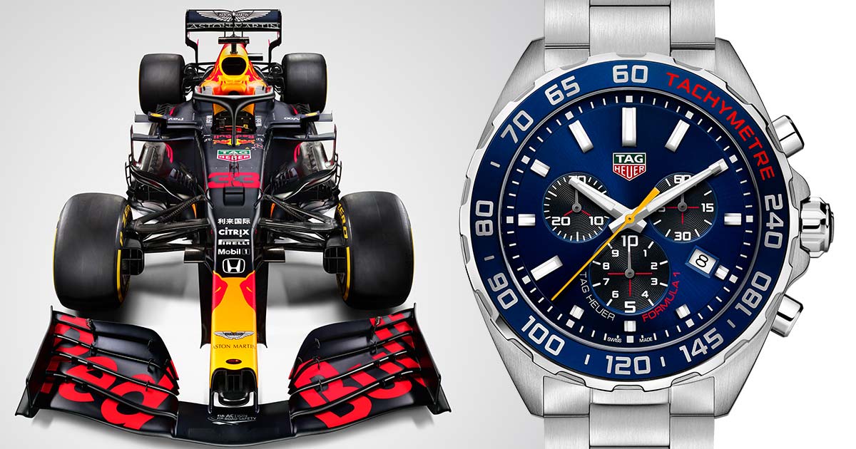 Die Uhr zum Auto: Heute wurde der neue Renner von Aston Martin Red Bull Racing vorgestellt. TAG Heuer hat bereits die passende Uhr dazu.