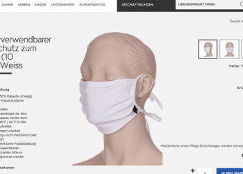 Ab kommender Woche gehören Masken in Bayern zum Stadtbild (Foto: Trigema).