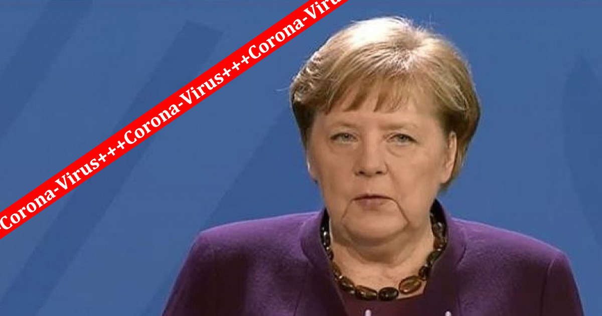 Bundeskanzlerin Angela Merkel kündigt massive Einschränkungen des öffentlichen Lebens an.