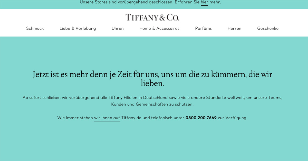 Tiffany war gerade von LVMH für 16,2 Mrd. Dollar übernommen worden.