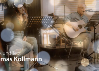 Thomas Kollmann mit Bandkollegin Tanja Asshabi.