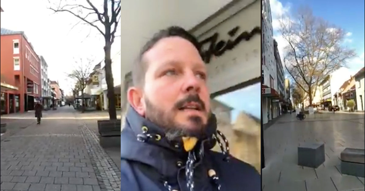 „Man sieht – nichts!“: Florian Stein aus Singen appelliert an seine Kunden, den stationären Handel vor Ort zu unterstützen.