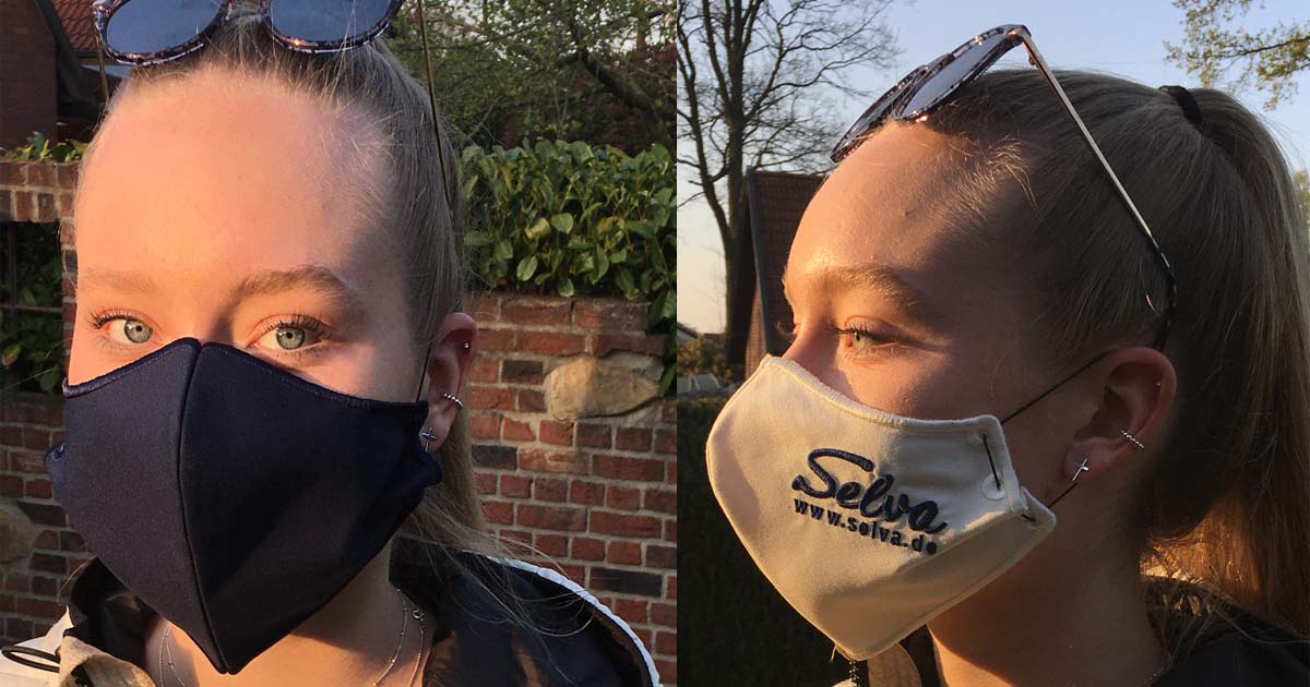 Technik-Großhändler Flume bietet individualisierbare Mund-Nase-Masken an.