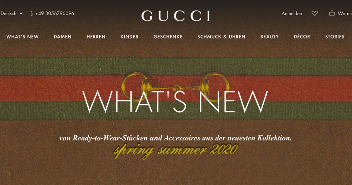 Auch Gucci leidet stark unter der Corona-Krise.