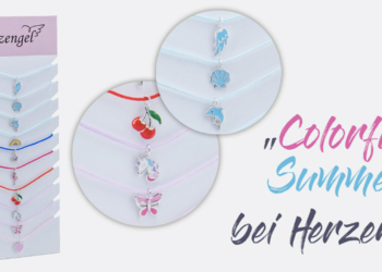 Bei Herzengel stehen bunte Satin-Armbänder für 14,90 VK im Fokus des Sommer-Specials.