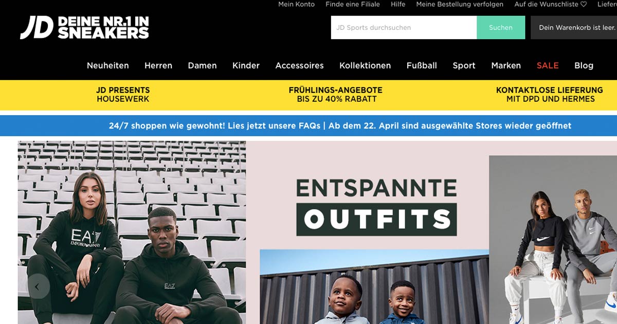 Filiale geschlossen: Der Sneaker-Spezialisten JD Sports musste seine Filiale in der Dortmunder Innenstadt schließen.