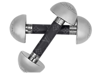 Insgesamt 6 Kilo Luxus: Die Hanteln von Louis Vuitton.