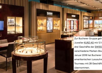 Juwelier Bucherer trennt sich von seiner „Einstiegs-Marke“ Juwelier Kurz.