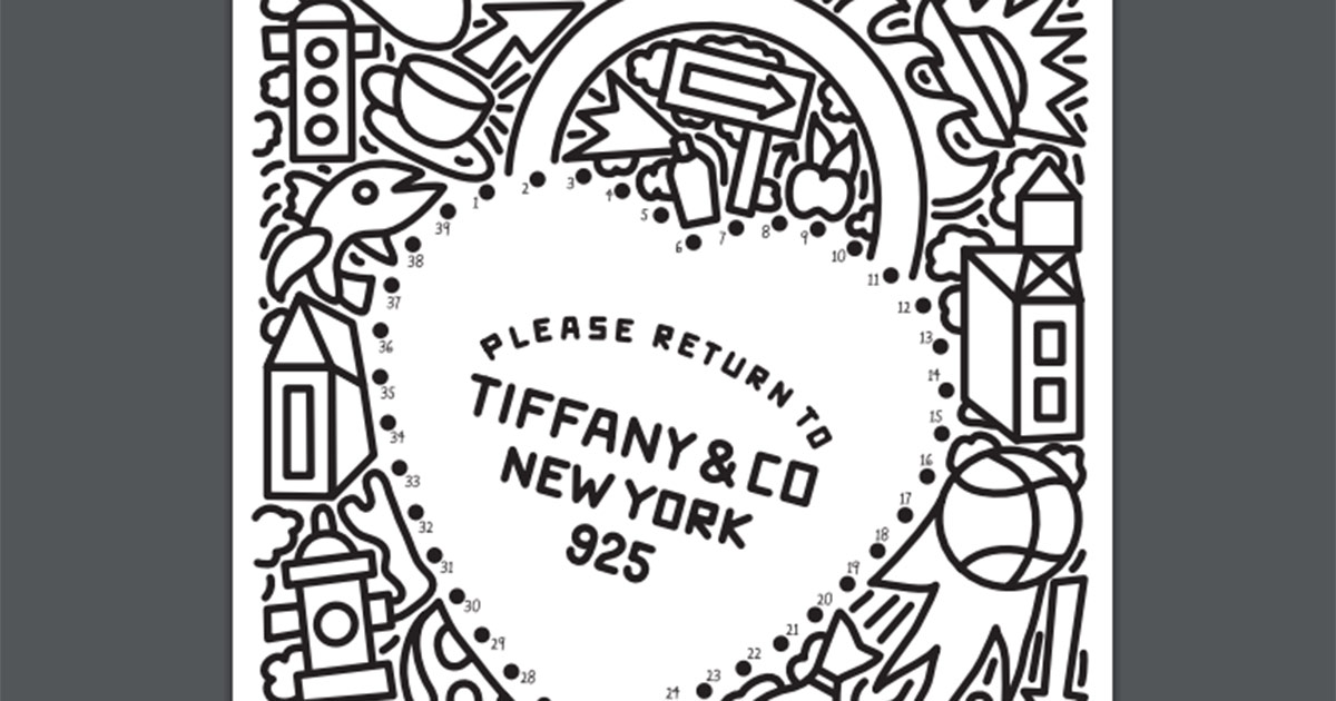 Lustige Skizzen zum Ausmalen gibt es jetzt von Tiffany.