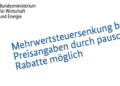 Bei der aktuellen Mehrwertsteuer-Senkung sind pauschale Rabatte an der Kasse erlaubt.
