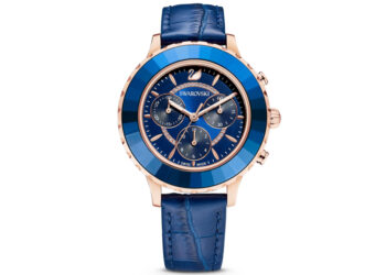 Dieser Chrono in Blau ist an jedem Handgelenk ein Hingucker.
