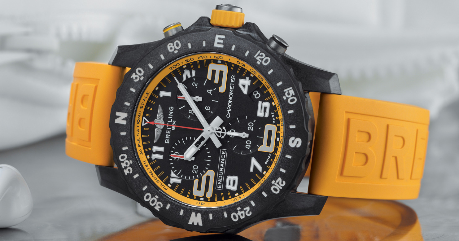 Die Professional Endurance Pro in Breitling-typischem Gelb.