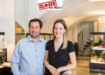 Heidrun und Dominic Bollinger, Inhaber von Juwelier Egretzberger.