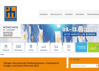 Corona: Internationale Handwerksmesse 2021 abgesagt!