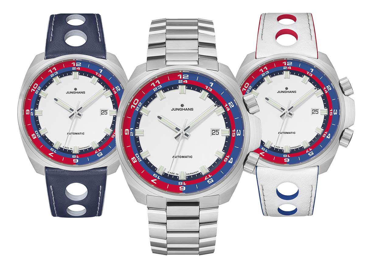 2-Junghans_1972-Automatic-FIS-Edition-027_4160_44_Bandvarianten Die Faszination Sport beruht auch auf dem balancierten Zusammenspiel von leistungsstarker Athletik und präziser technischer Ausführung.