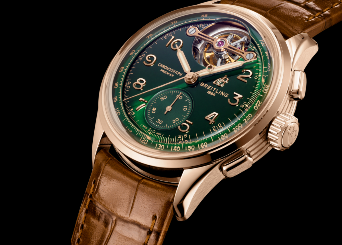 Breitling_Premier_Heritage_7 Neben der Neuauflage der Premier Chronograph, der Premier Duograph und der Premier Datora entschieden Breitling und Bentley, ihre Partnerschaft mit der Lancierung einer stark limitierten Auflage der Premier Chronograph mit Tourbillon-Komplikation zu zelebrieren.