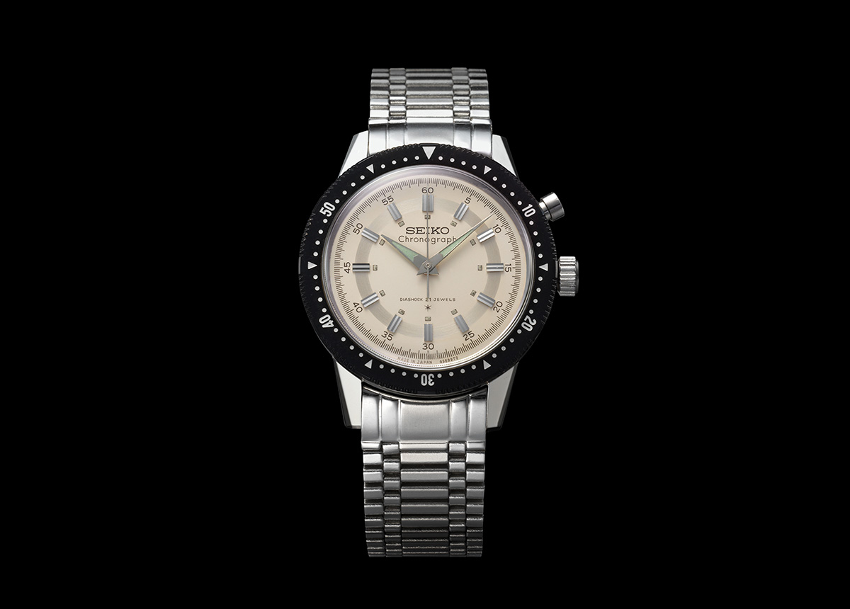1964_CrownChronograph Der Crown Chronograph verfügte über mehrere neue revolutionäre Funktionen und gab den Startschuss für die Herstellung von Chronographen bei Seiko.