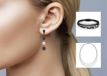 Black is beautiful!! Zeitlos elegant und dennoch auffallend anders sind diese aussergewöhnlichen Perlohrhänger Arya von TeNo Design.