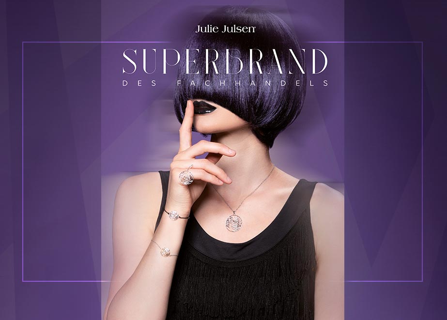 Eine weitere Silberschmuck-Superbrand-Marke ist Julie Julsen mit immer wieder neuen und kreativen Kreationen.