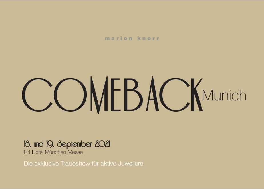 Im Video gewährt Marion Knorr Einblicke ins Atelier – die perfekte Vorbereitung auf die "Comeback Munich".