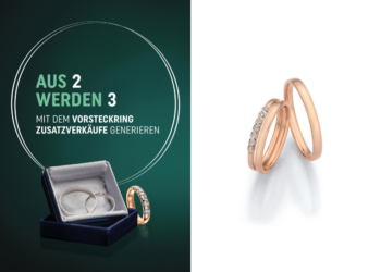 Aus_2_werden_3_Vorsteckring_Beisteckring_Umsatzbringer_Zusatzverkauf_Juweliere_Kampagne_Fachhandel